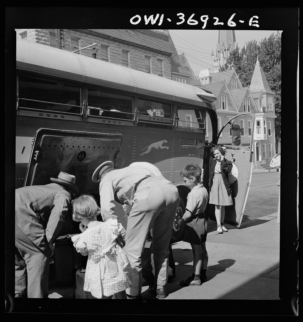 Passengers claiming their baggage at a Greyhound Free Photo rawpixel