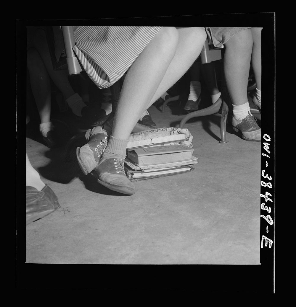 Washington, D.C. Feet of students at Woodrow Wilson High School. Sourced from the Library of Congress.