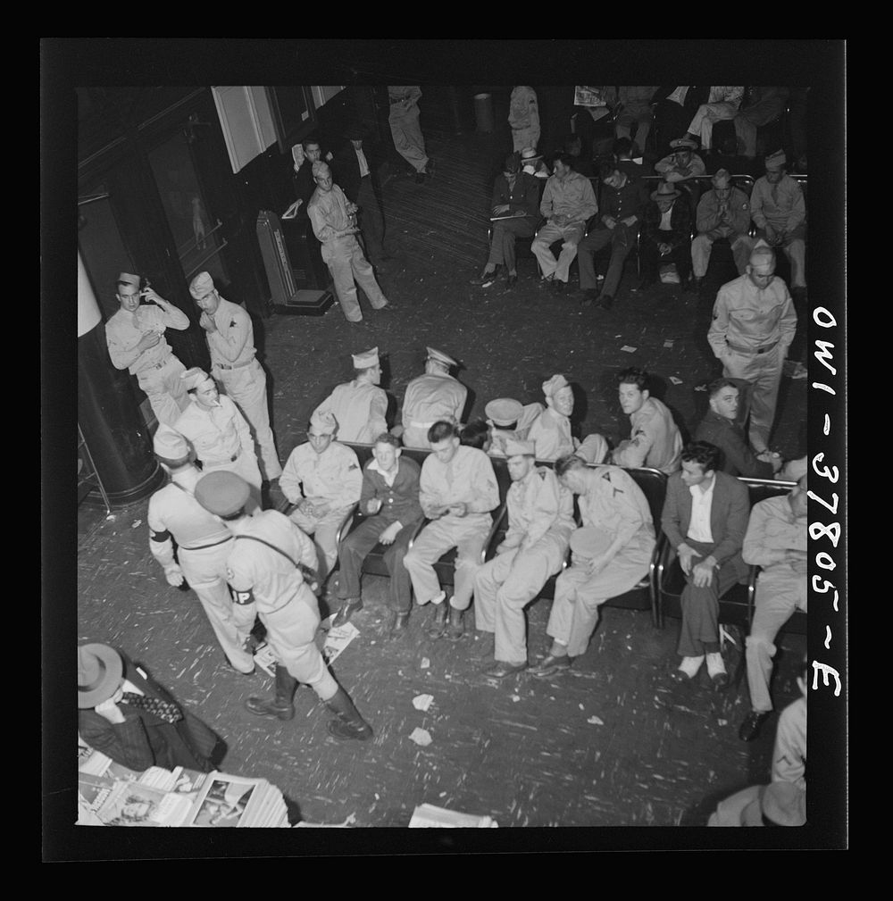 [Untitled photo, possibly related to: Waiting room at bus terminal in Louisville, Kentucky. Sunday morning at 3:00 a.m.].…