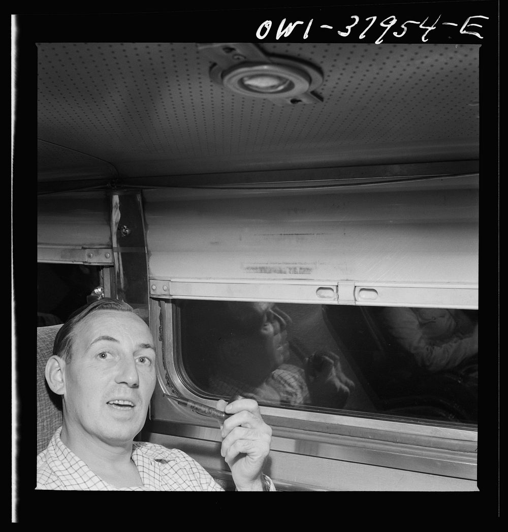 A Greyhound bus trip from Louisville, Kentucky, to Memphis, Tennessee, and the terminals. A travelling salesman. He now uses…