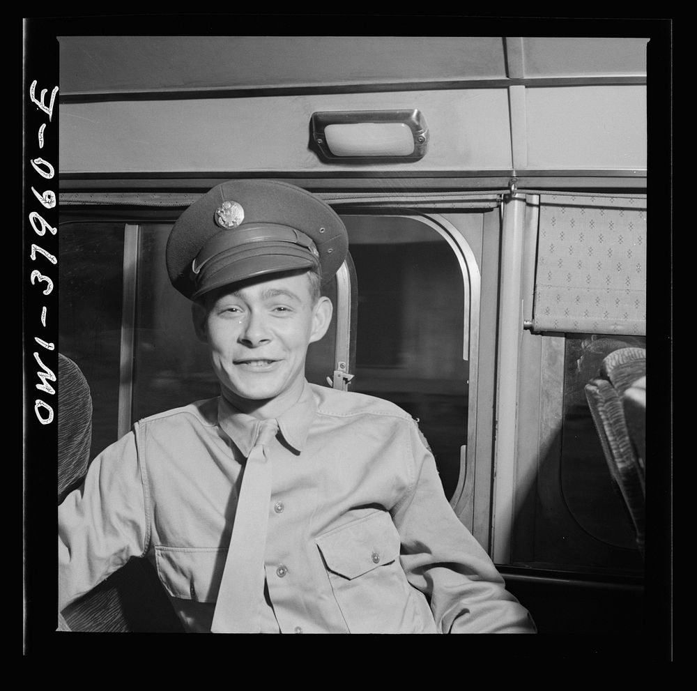 A Greyhound bus trip from Louisville, Kentucky, to Memphis, Tennessee, and the terminals. Soldier on furlough going home.…