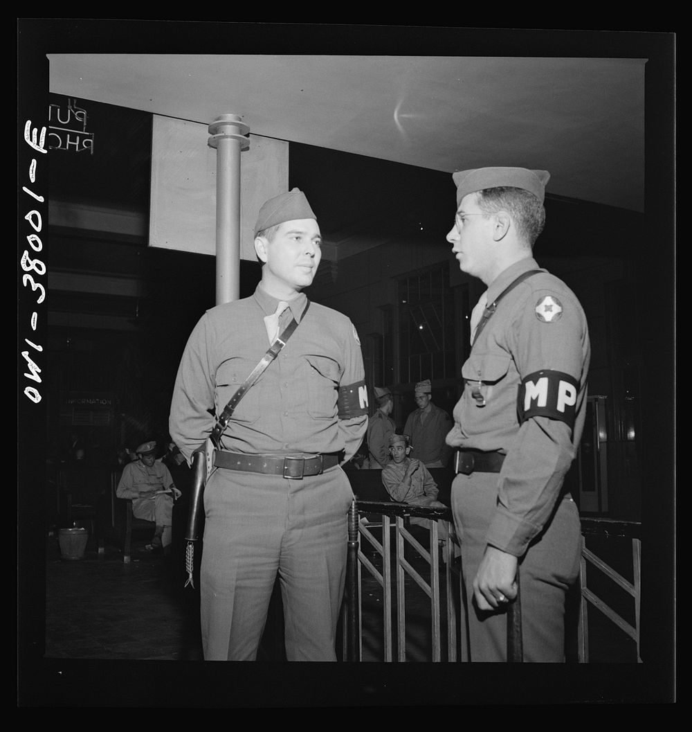 A Greyhound bus trip from Louisville, Kentucky, to Memphis, Tennessee, and the terminals. M.P. (Military Police) on duty at…