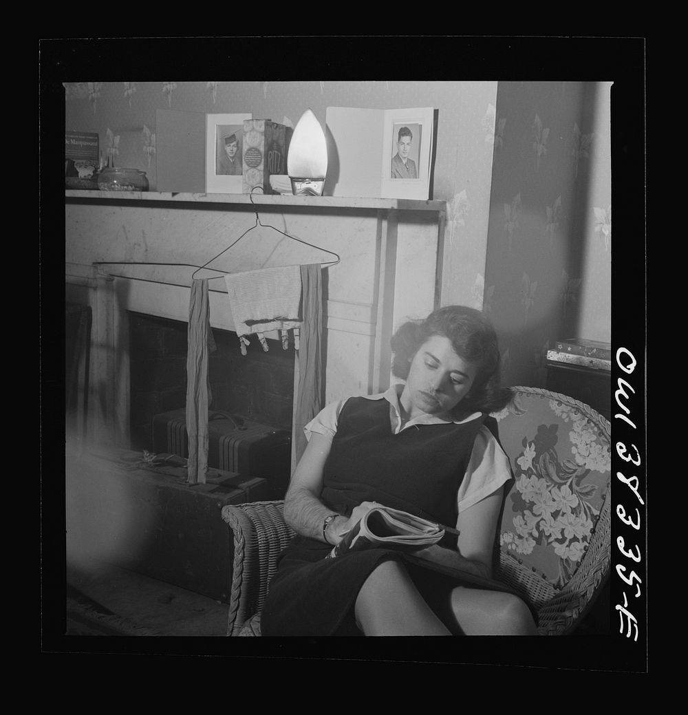 Washington, D.C. In a boardinghouse room. Sourced from the Library of Congress.