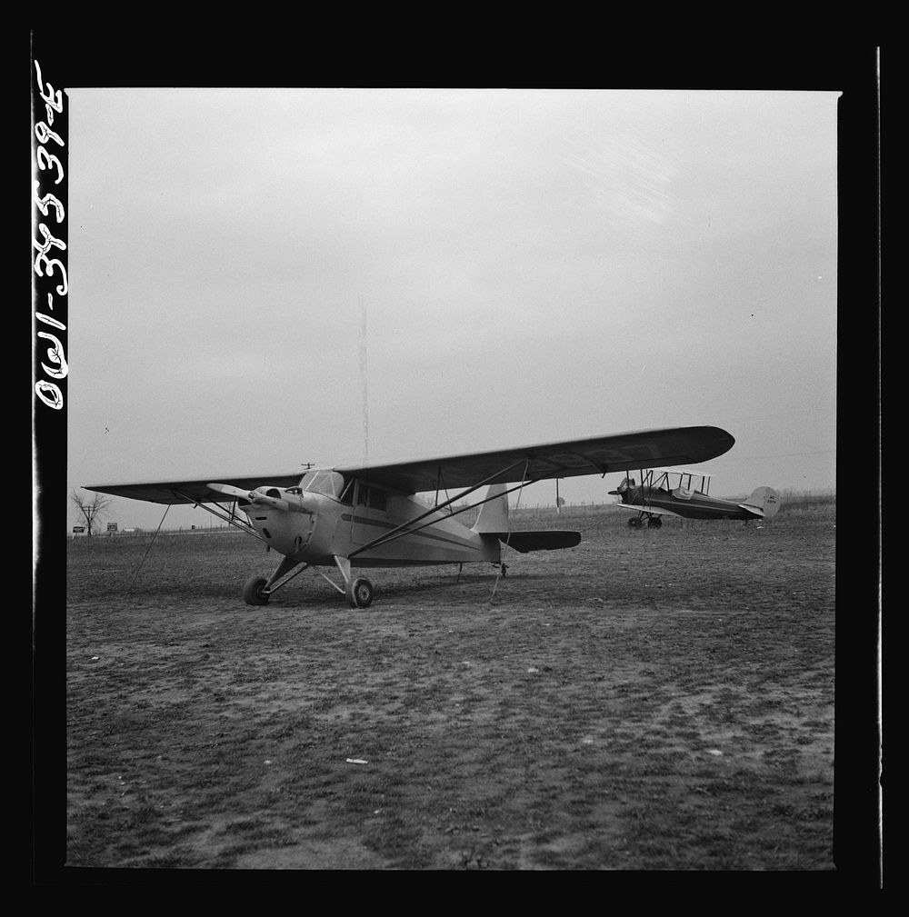 Frederick, Maryland. The plane in which Walter Spangenberg, a student at Woodrow Wilson High School, made his first solo…