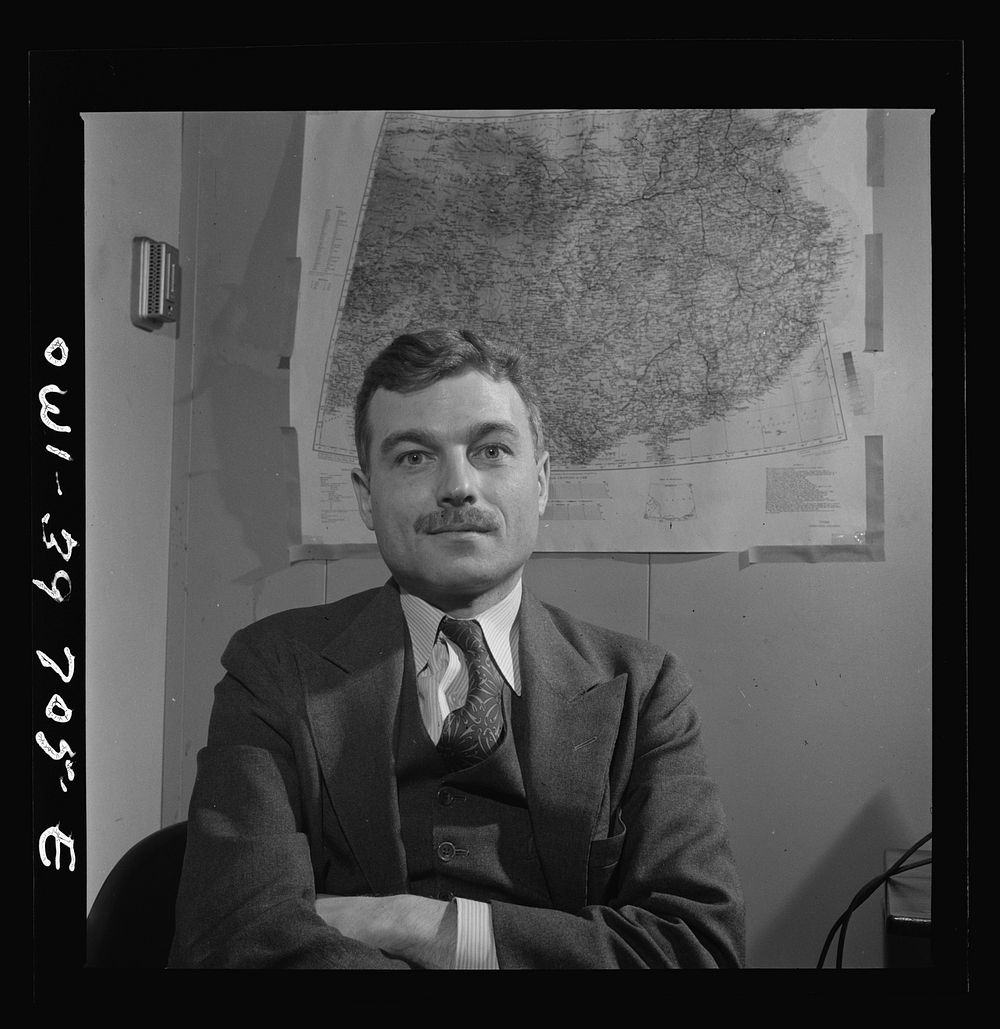 [Untitled photo, possibly related to: Derk Bodde, principal regional analyst for China. Far East Section, Overseas Branch…