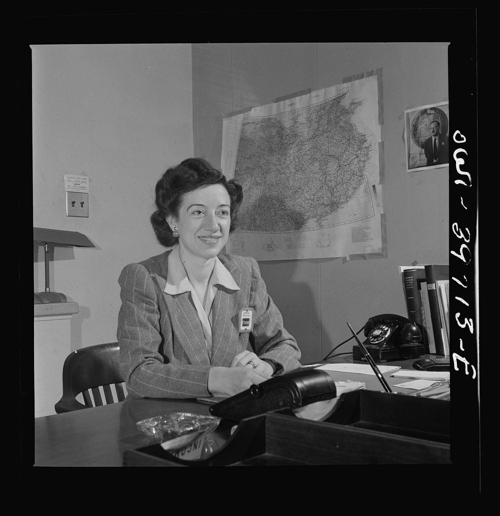 Washington, D.C. Isabel Ward, Administrative Assistant to Owen Lattimore, Deputy Director for Pacific Operations. Far East…