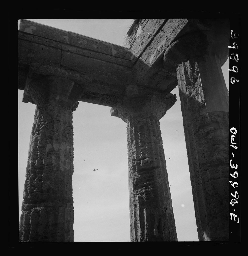 Agrigento, Sicily. Ruins of Greek temples. Sourced from the Library of Congress.