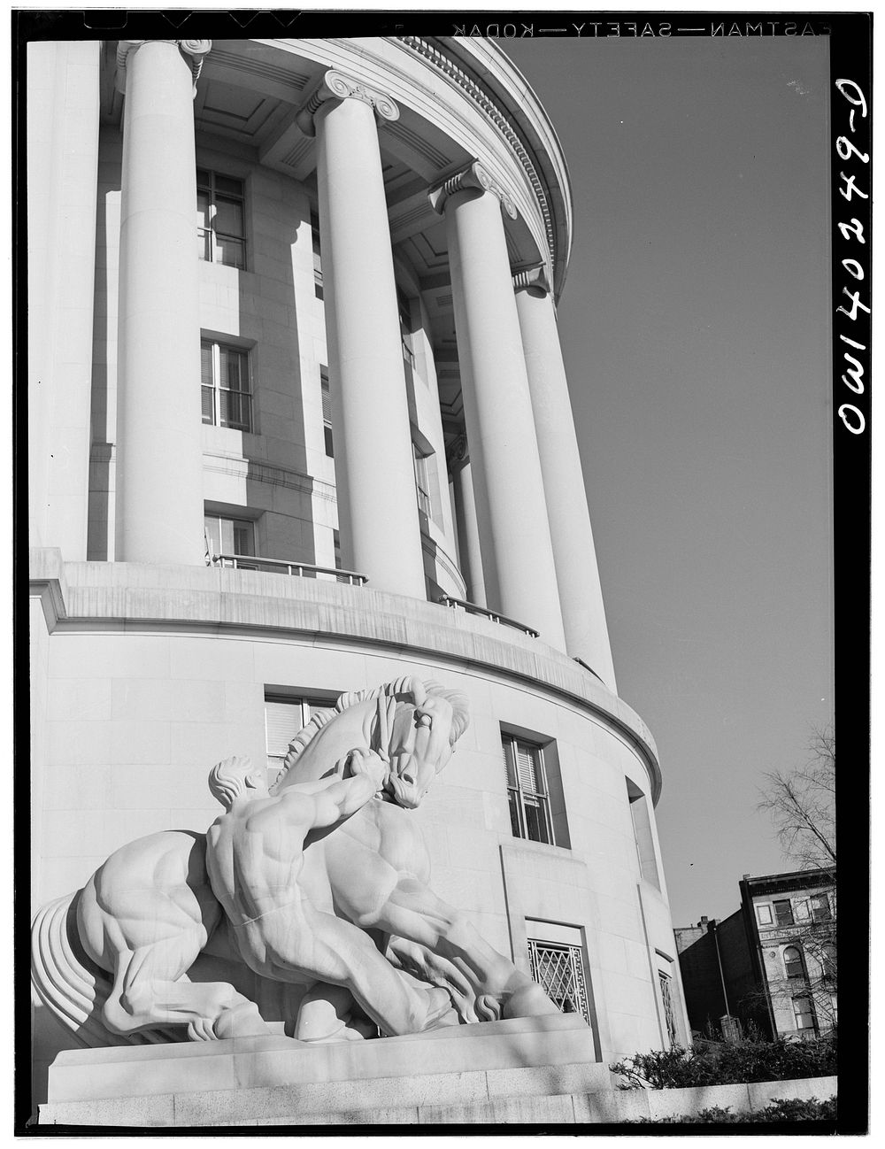 Washington, D.C. A statue in front of the Federal Trade Commission building. Sourced from the Library of Congress.