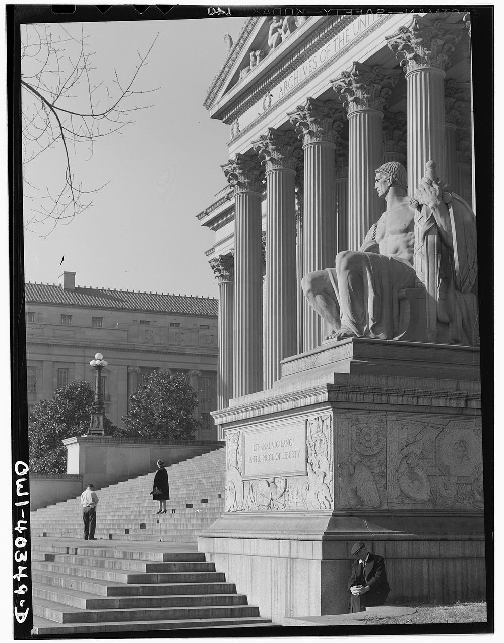 [Untitled photo, possibly related to: Washington, D.C. The National Archives building]. Sourced from the Library of Congress.