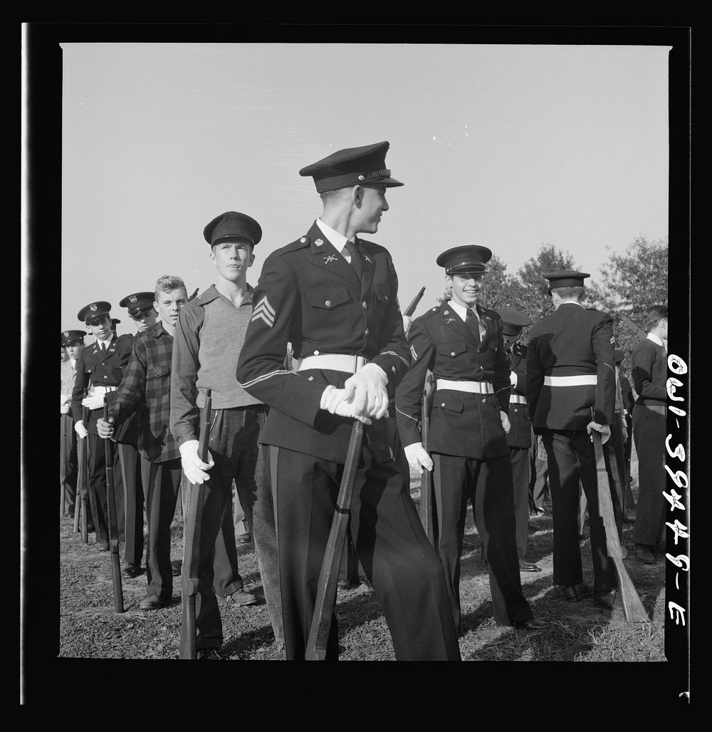 Washington, D.C. Members of the Wilson High School cadet corps. Sourced from the Library of Congress.