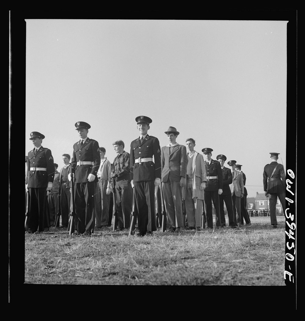 Washington, D.C. Members of the Wilson High School cadet corps. Sourced from the Library of Congress.