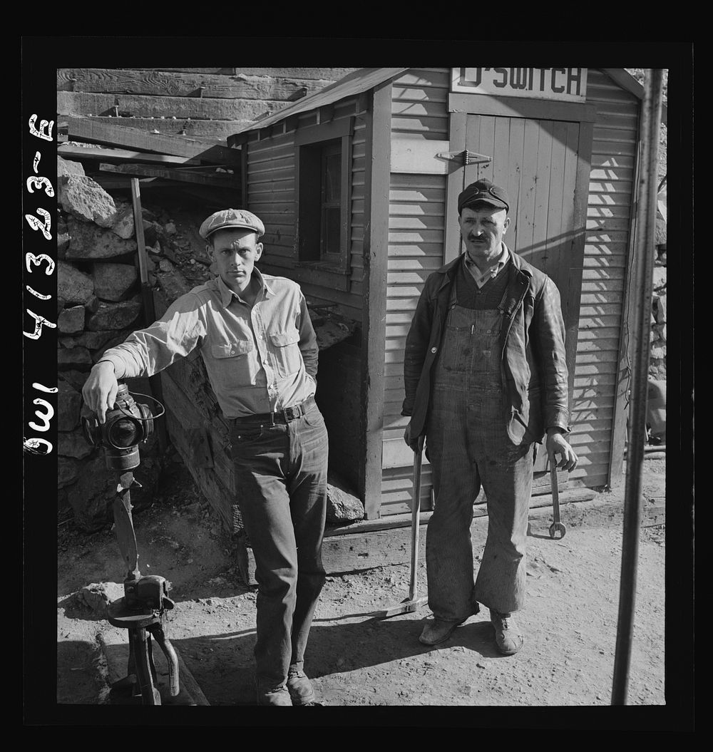 [Untitled photo, possibly related to: Bingham Canyon, Utah. Utah Copper Company signalman]. Sourced from the Library of…