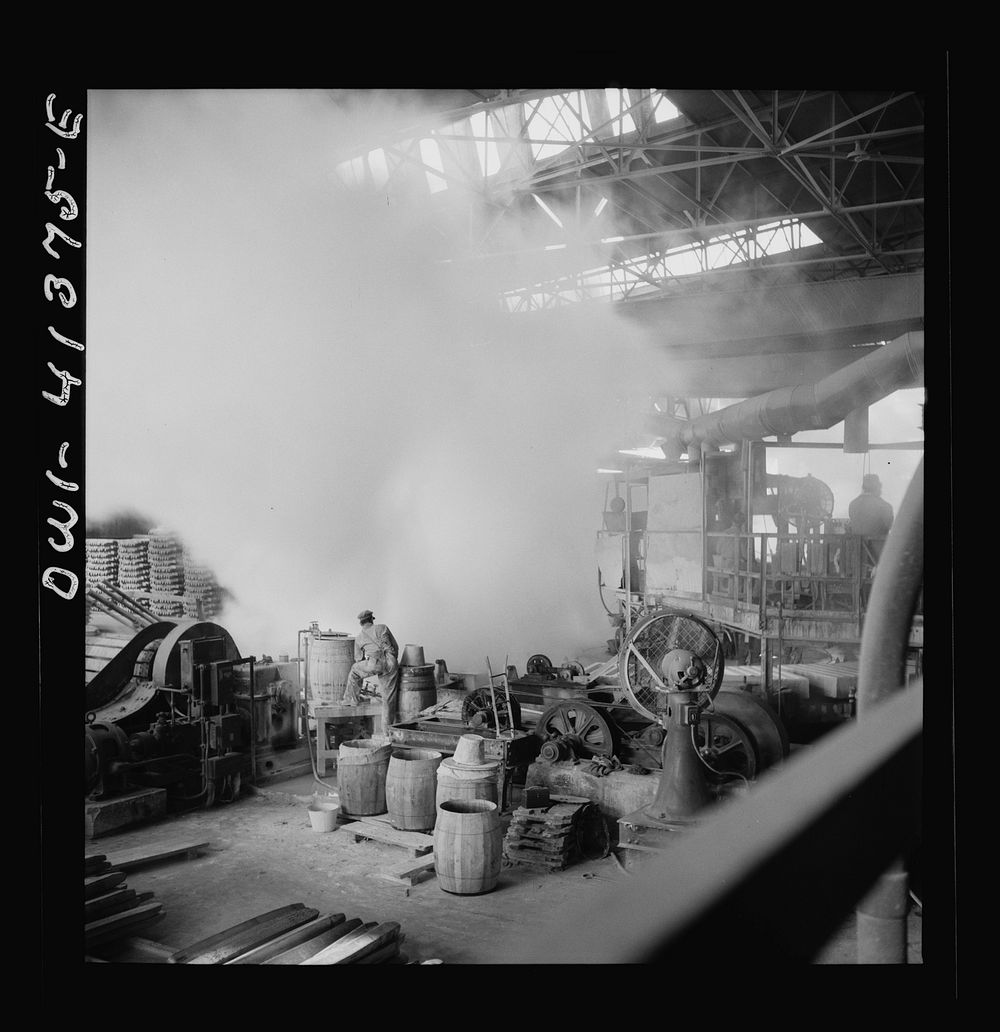 Phelps Dodge refining company, El Paso Texas. Interior of the plant. Sourced from the Library of Congress.