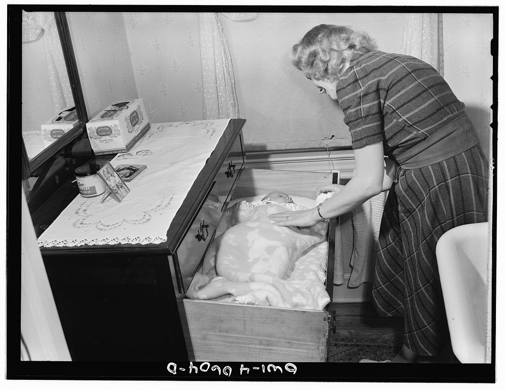 Washington, D.C. Eight-week old Joey Massman, infant son of a second class petty officer who is studying in Washington…