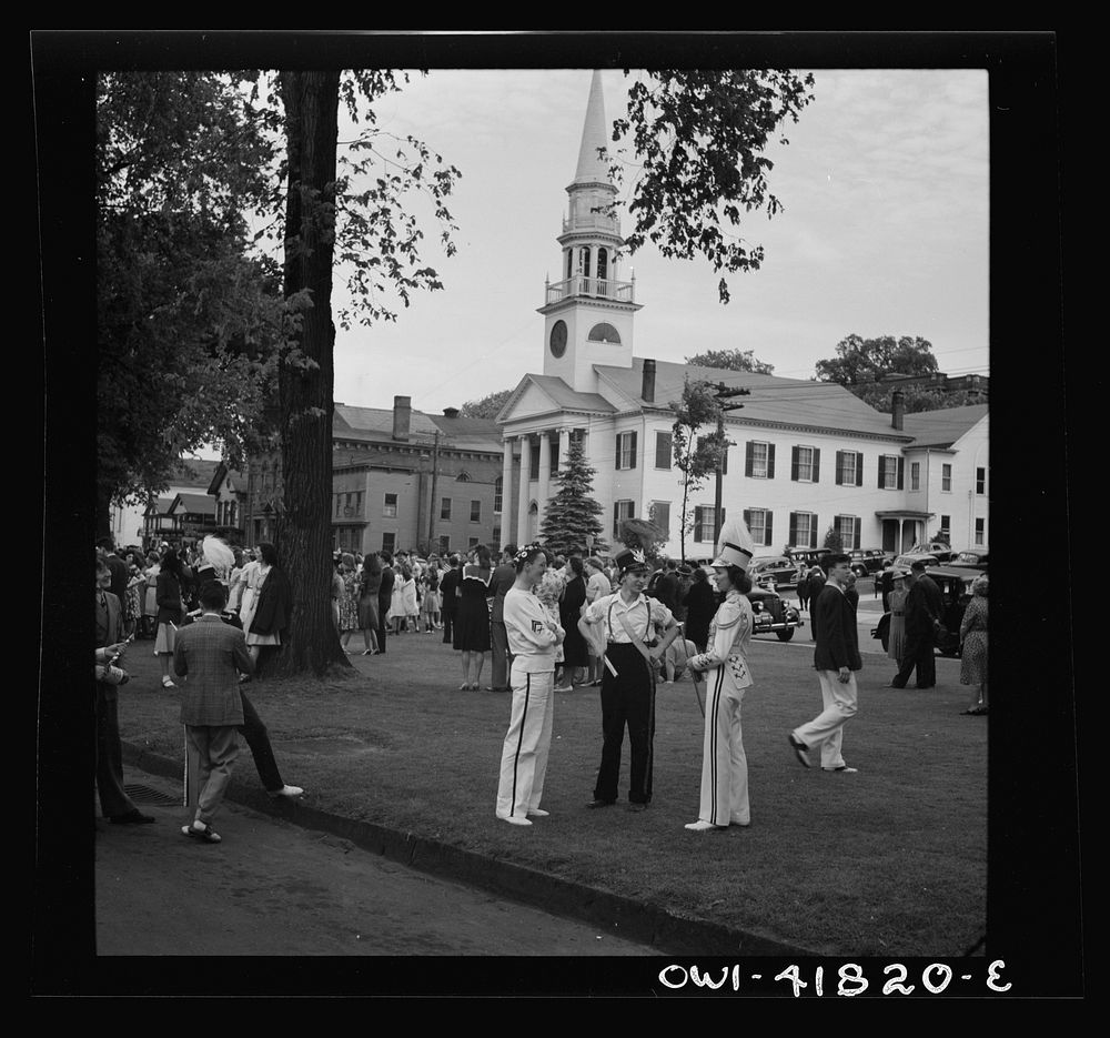 Southington, Connecticut. An American town and its way of life. Southington girls, members of the youth drum corps. Sourced…