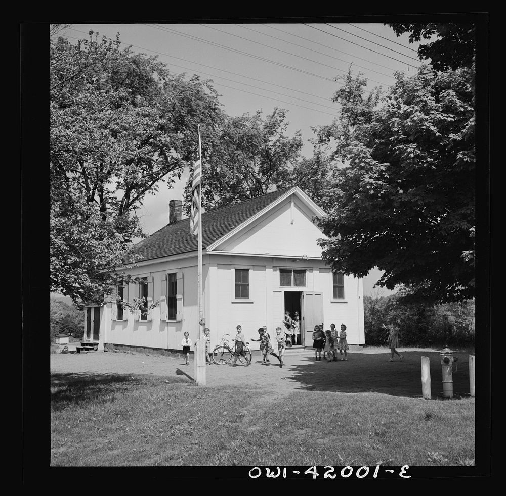 [Untitled photo, possibly related to: Southington, Connecticut. An one-room school]. Sourced from the Library of Congress.