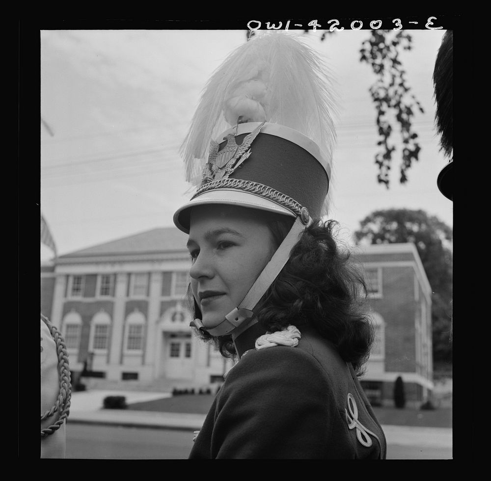 Southington, Connecticut. Member of the youth drum corps. Sourced from the Library of Congress.