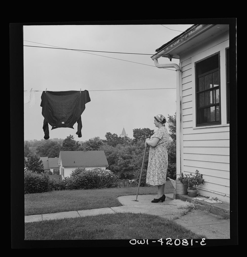 [Untitled photo, possibly related to: Southington, Connecticut. Mrs. John Chimbor, one of the newer generations of…