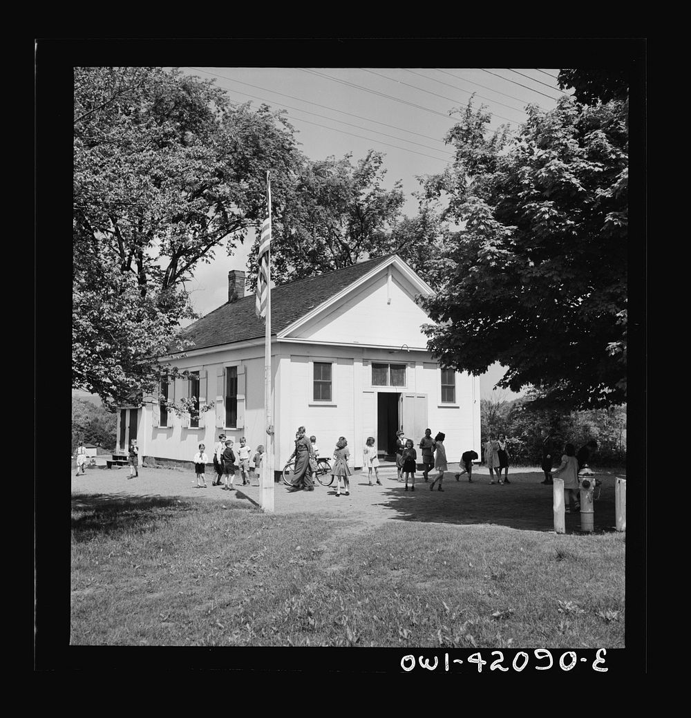 [Untitled photo, possibly related to: Southington, Connecticut. An one-room school]. Sourced from the Library of Congress.