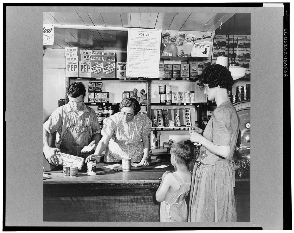 West Danville, Vermont. "What else will it be today, Mrs. Metcalf?" asks Mrs. Hastings, who has clerked in the general store…