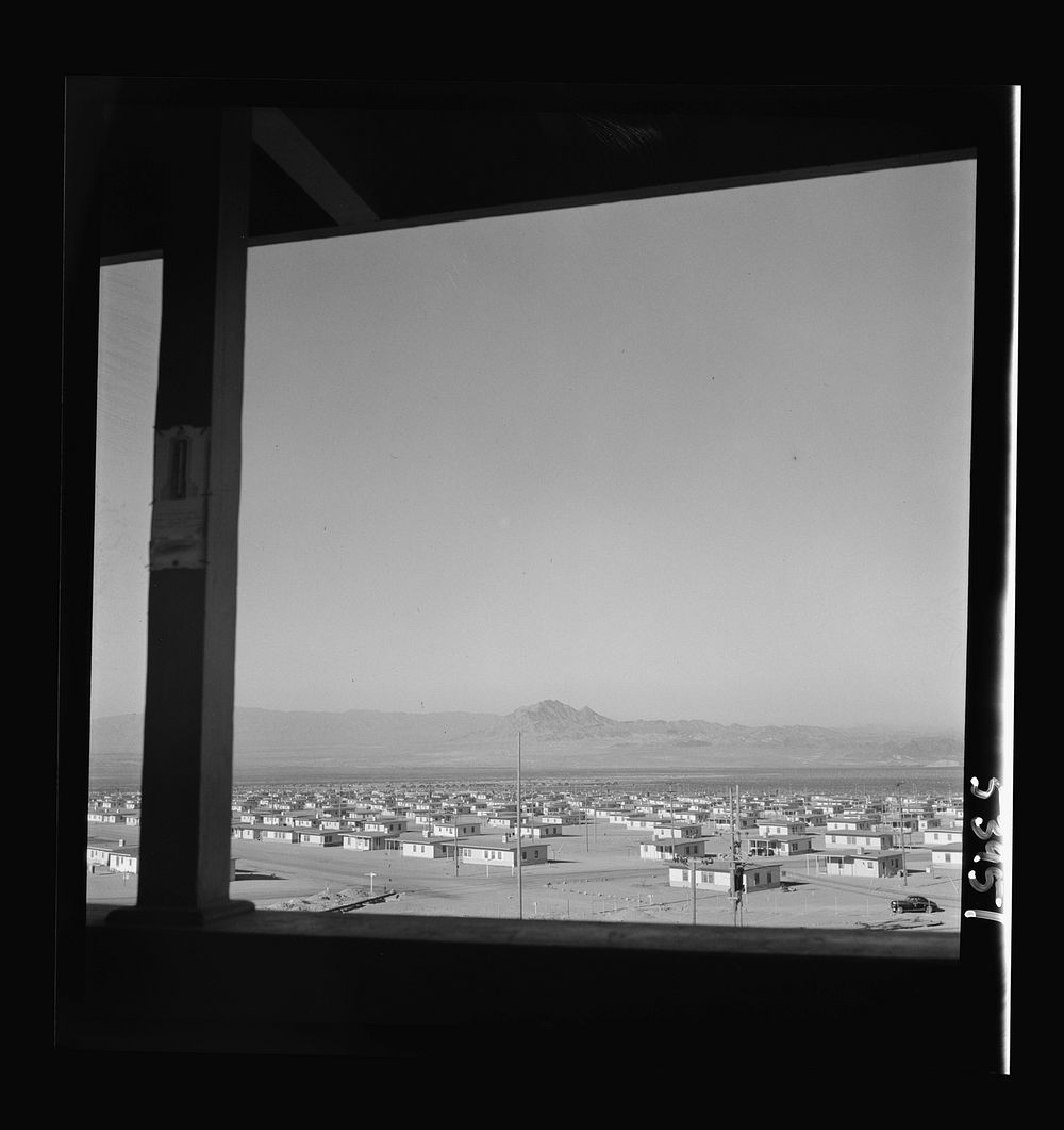 [Untitled photo, possibly related to: Las Vegas, Nevada. A view from a watchtower, showing the Basic Magnesium Incorporated…