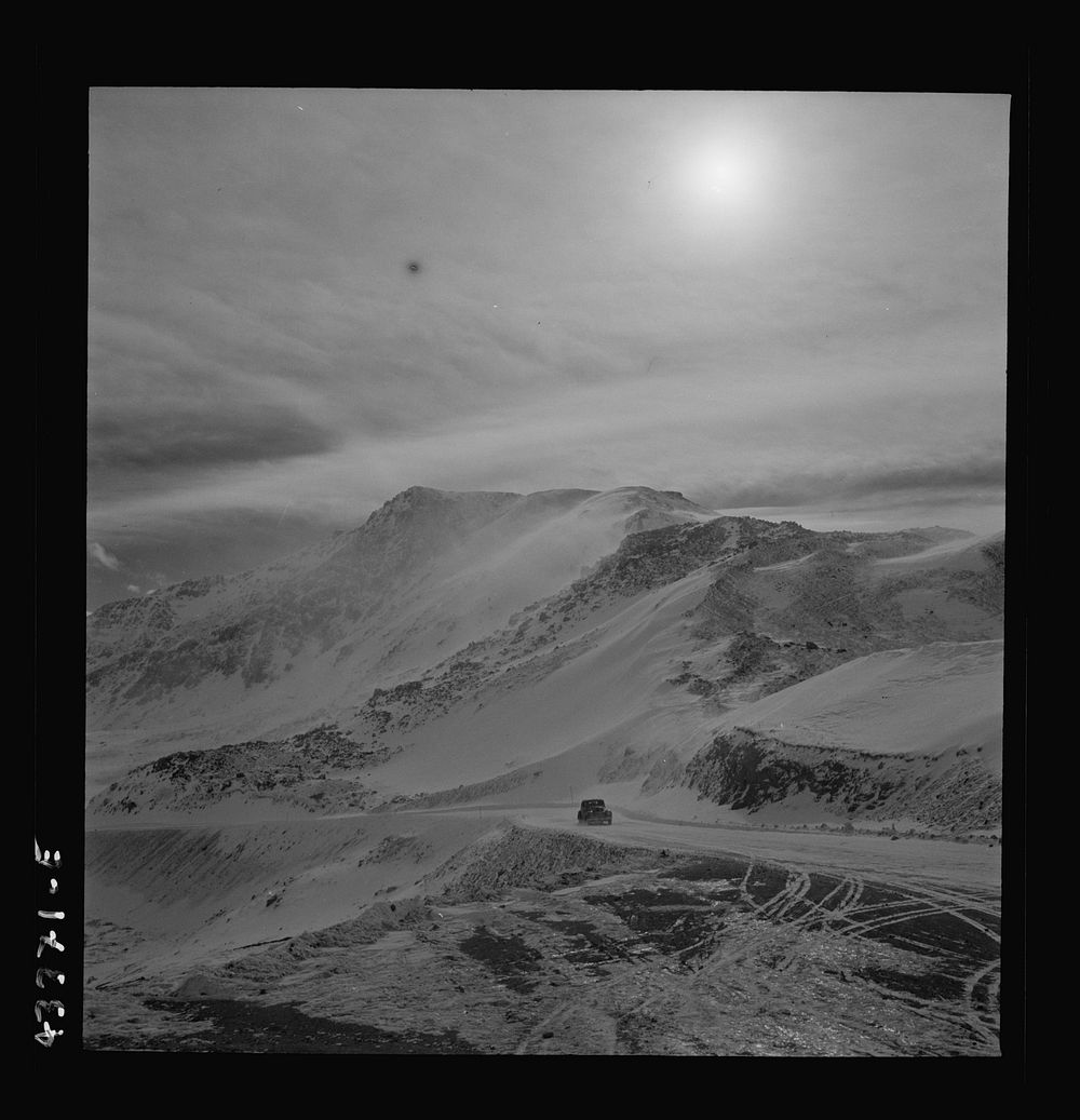 [Untitled photo, possibly related to: Loveland Pass, Colorado. The road leading to the pass]. Sourced from the Library of…