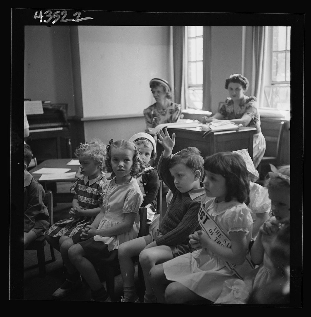 Brooklyn, New York. Children at the Sunday school of the Church of the Good Shepherd. Sourced from the Library of Congress.