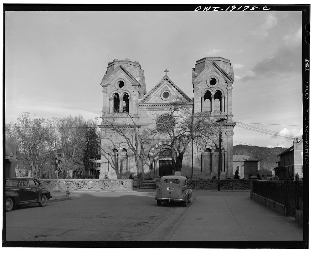 Santa Fe, New Mexico. Catholic cathedral. Sourced from the Library of Congress.