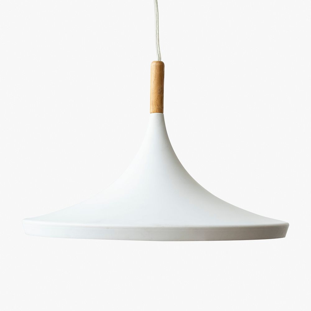 Minimal white pendant lamp 