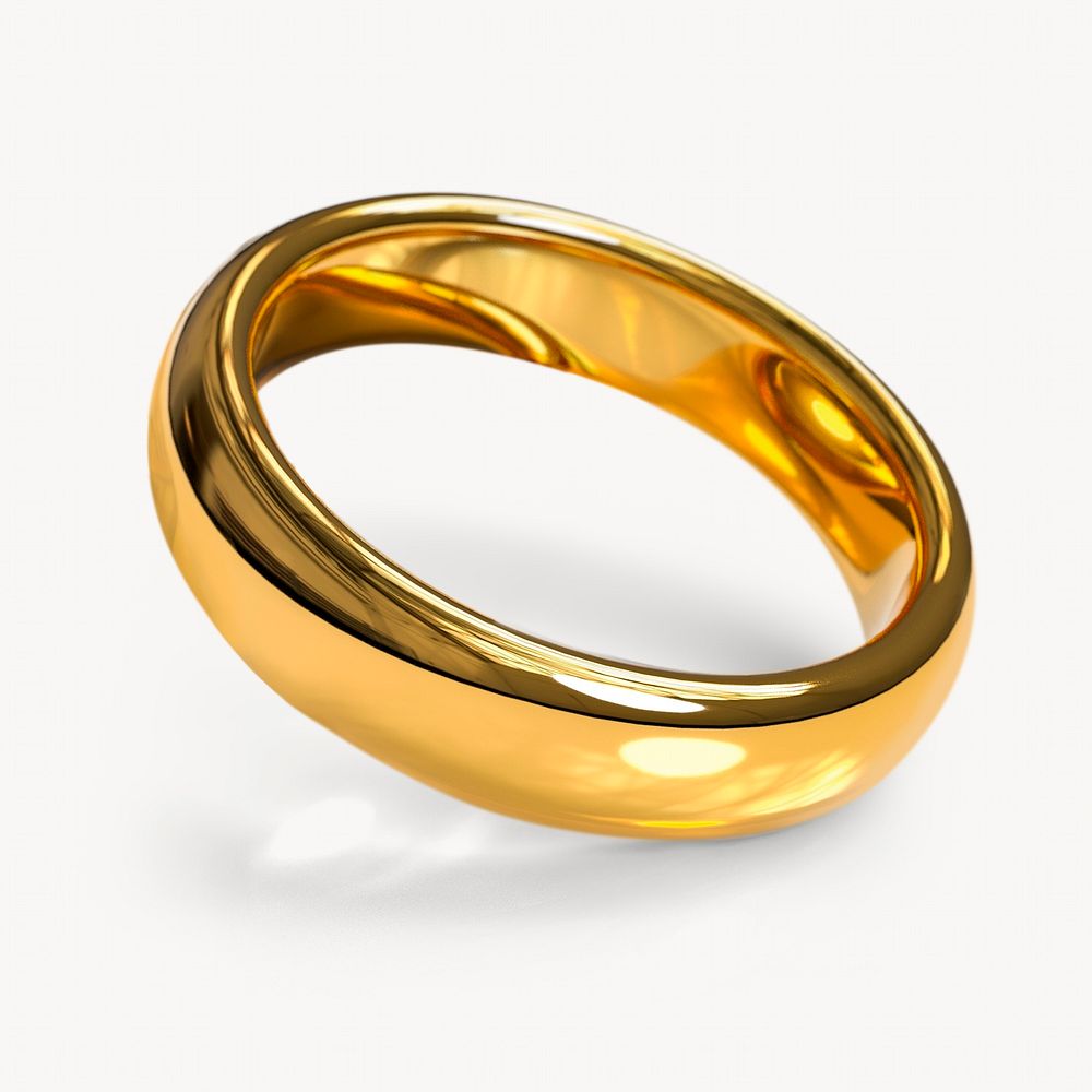 Gold ring, luxurious accessory design