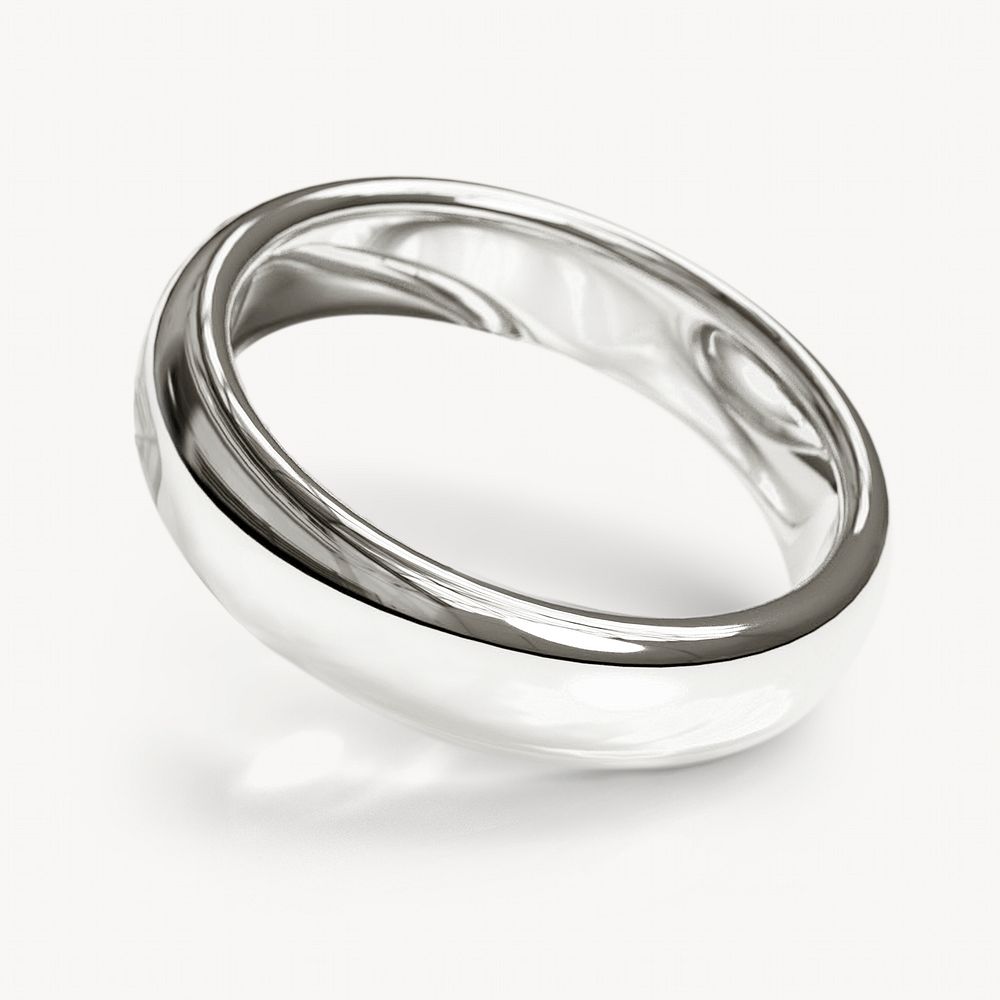 Silver ring, luxurious accessory design