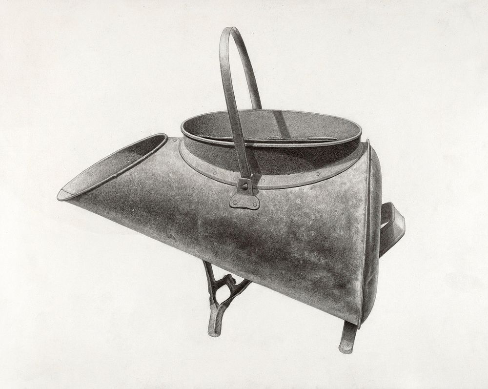 Coal Scuttle (ca. 1938) by Mildred Ford. Original from The National Gallery of Art. Digitally enhanced by rawpixel.