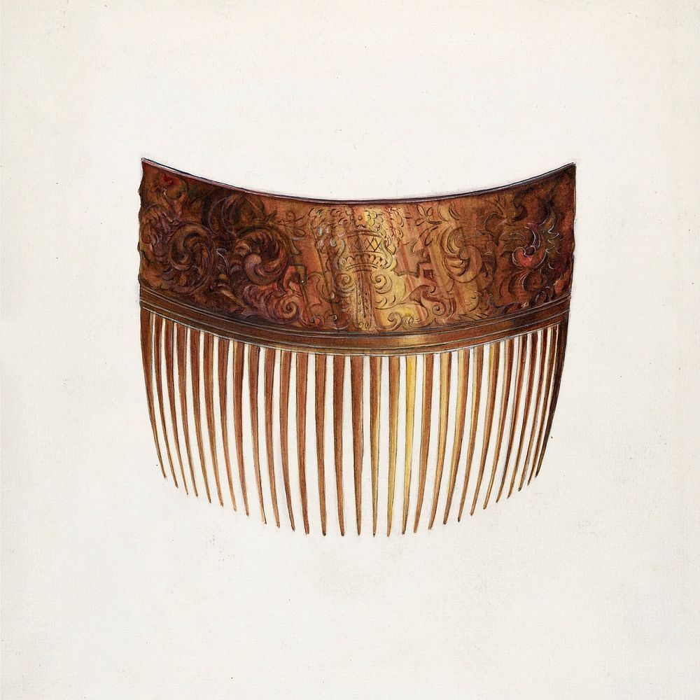 Comb (1935&ndash;1942)  by Sylvia Zon. Original from The National Gallery of Art. Digitally enhanced by rawpixel.