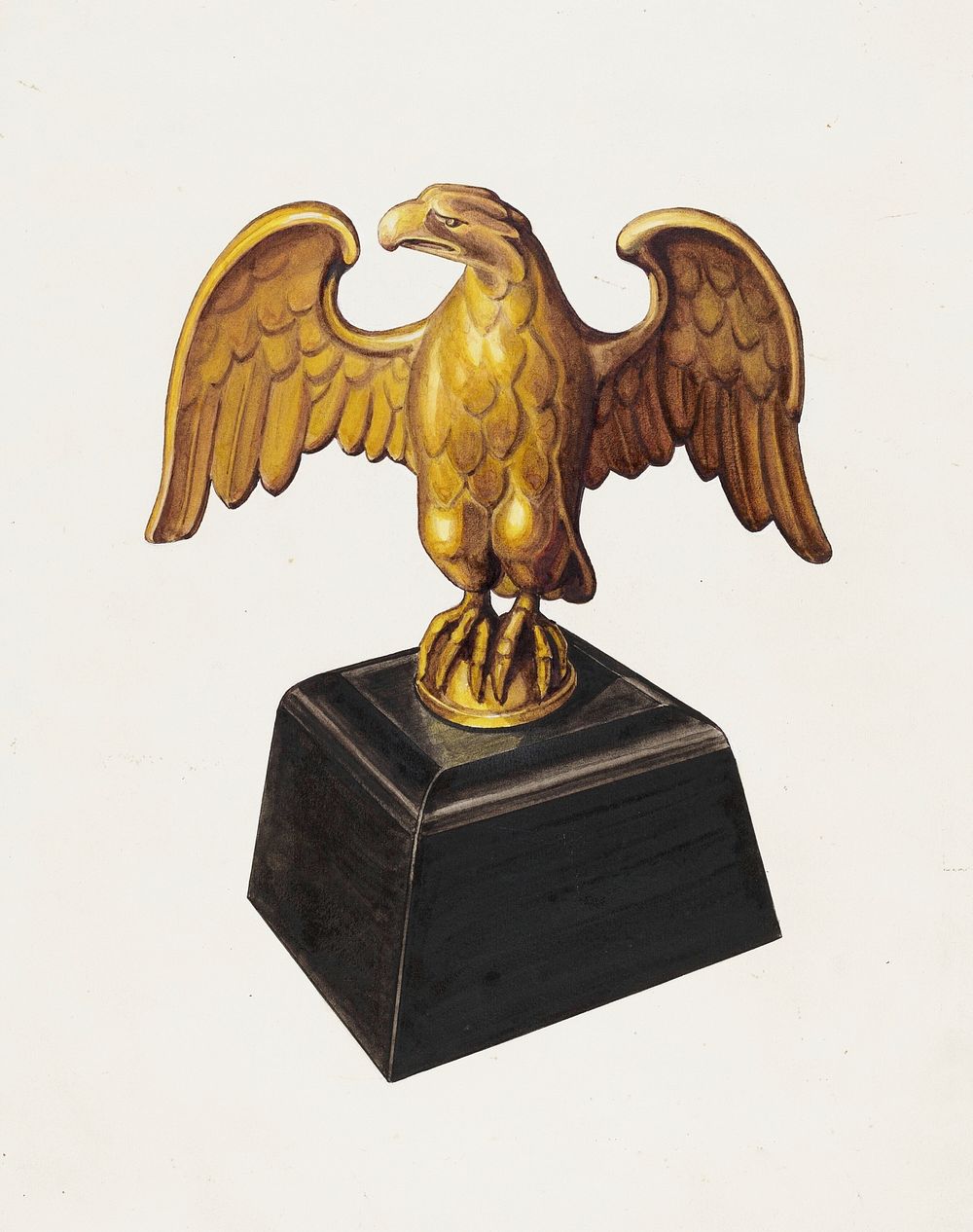 Door Stop: Eagle (1935/1942) by Arthur Mathews. Original from The National Gallery of Art. Digitally enhanced by rawpixel.