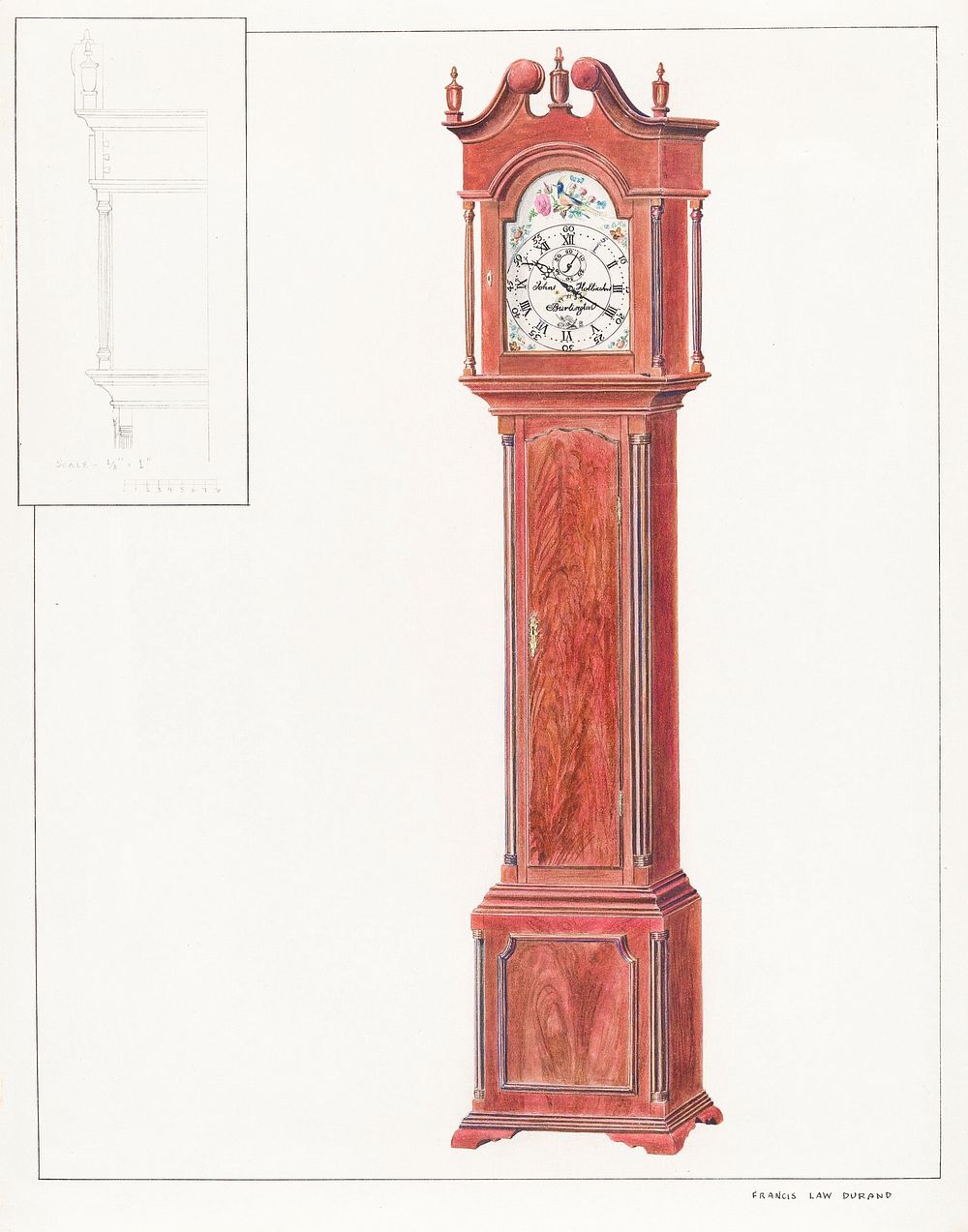Grandfather's Clock (Timepiece) (c. 1937) by Francis Law Durand. Original from The National Gallery of Art. Digitally…