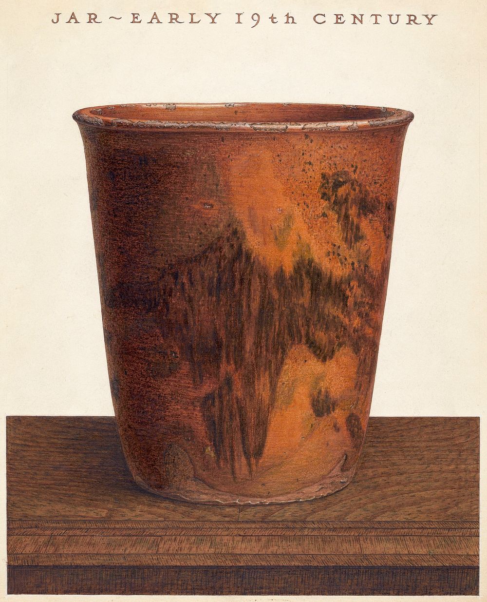 Jar (ca.1937) by John Matulis. Original from The National Gallery of Art. Digitally enhanced by rawpixel.
