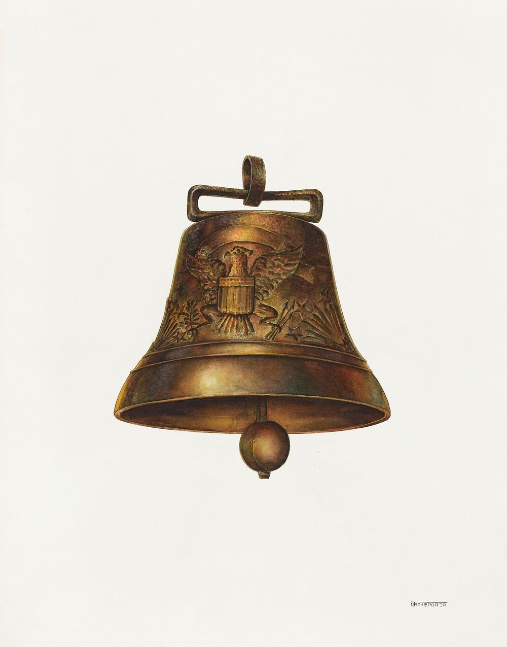 Animal Bell (1938) by Gerald Transpota. Original from The National Gallery of Art. Digitally enhanced by rawpixel.