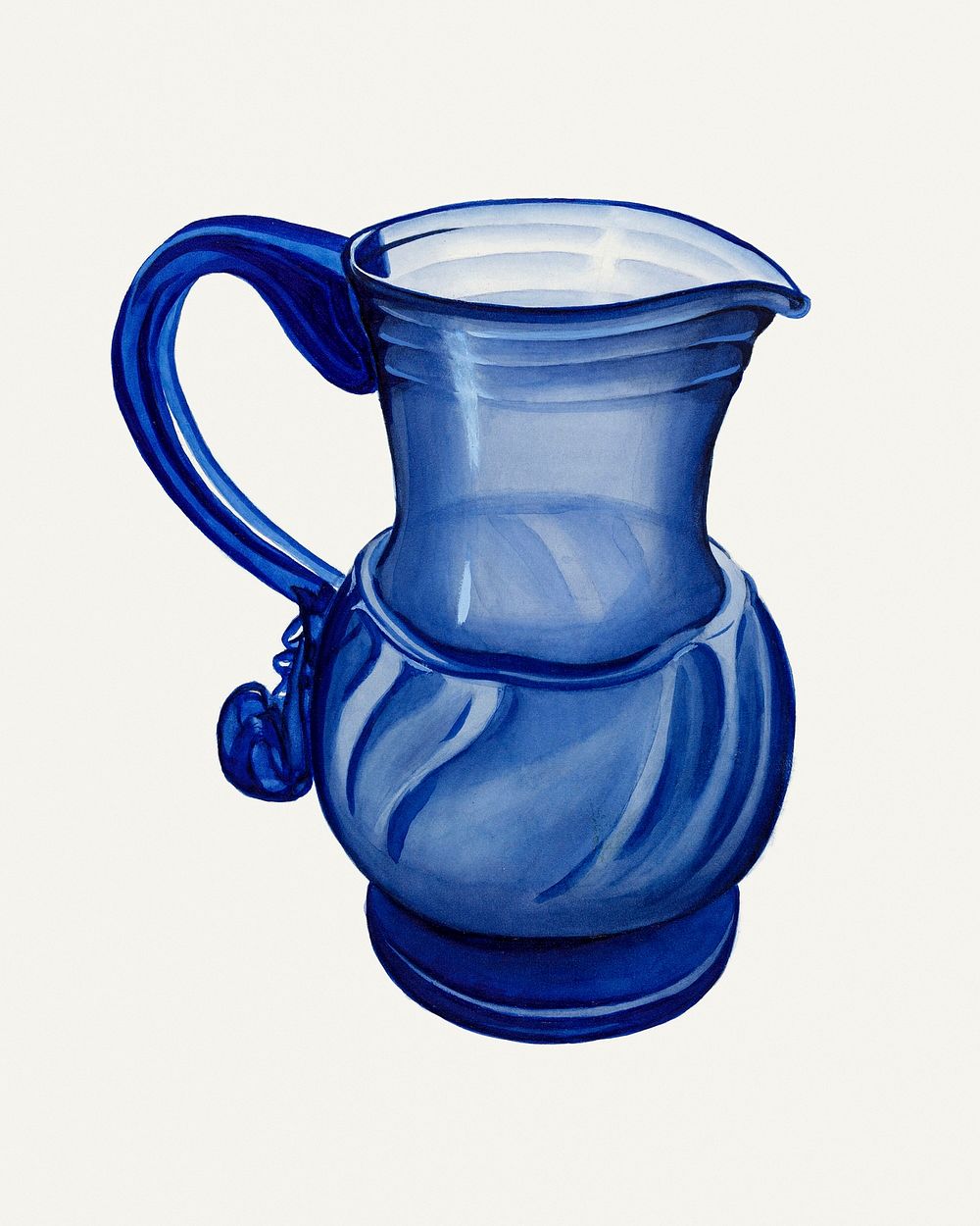 Blown Glass - Pitcher (1935&ndash;1942) by Alvin Shiren Original from The National Galley of Art. Digitally enhanced by…