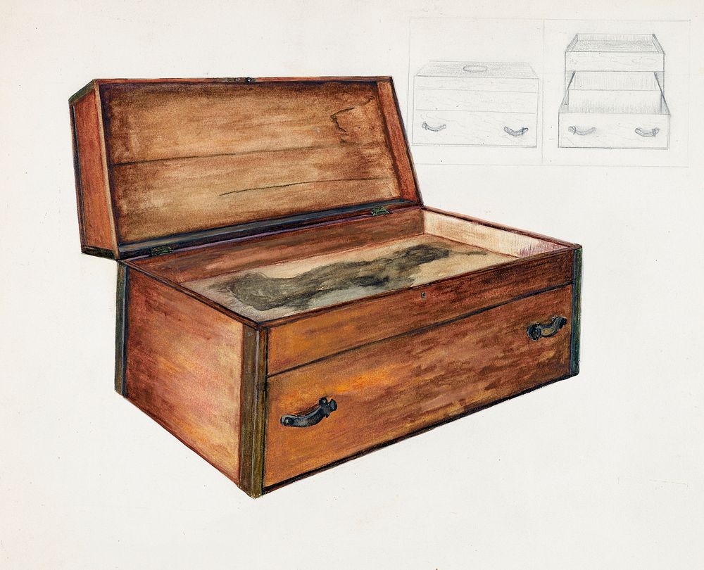 Box (1935&ndash;1942) by Edna C. Rex Original from The National Galley of Art. Digitally enhanced by rawpixel.