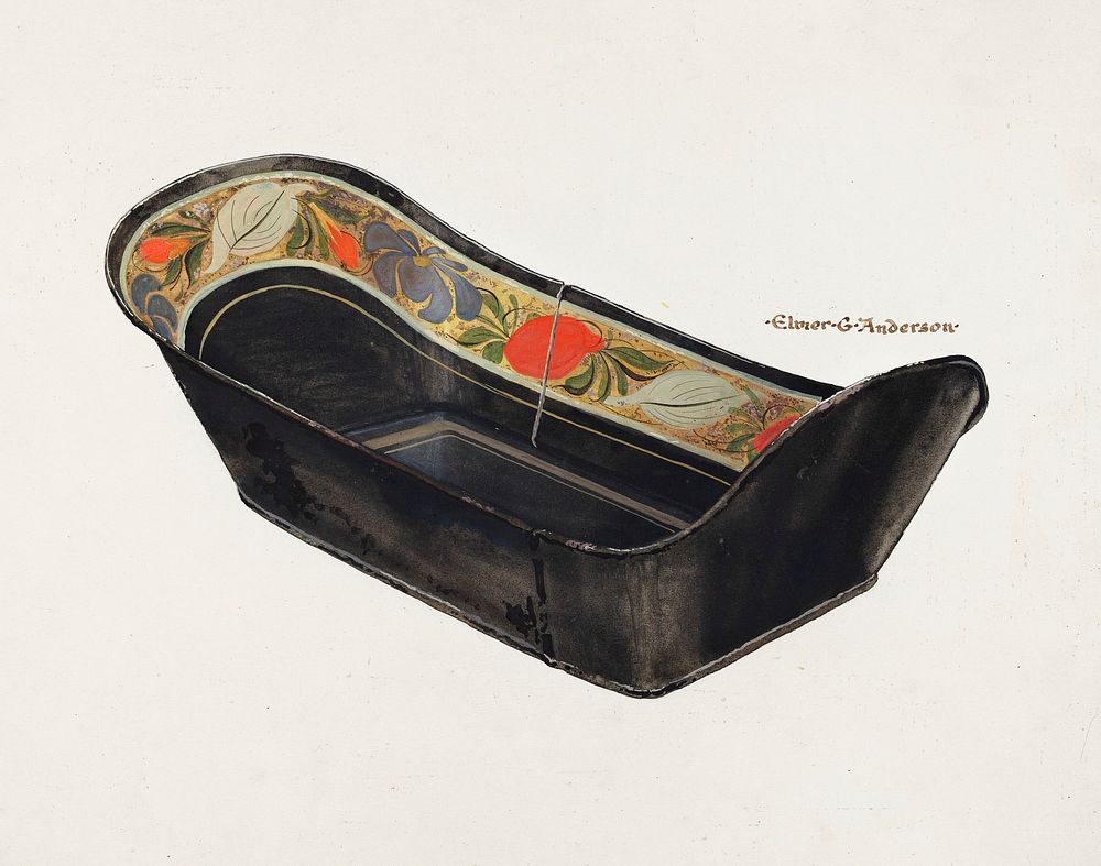 Bread Tray (ca. 1937) by Elmer G. Anderson. Original from The National Gallery of Art. Digitally enhanced by rawpixel.