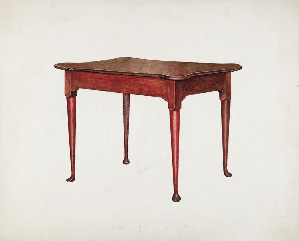 Card Table (1935&ndash;1942) by Mario de Ferrante. Original from The National Gallery of Art. Digitally enhanced by rawpixel.