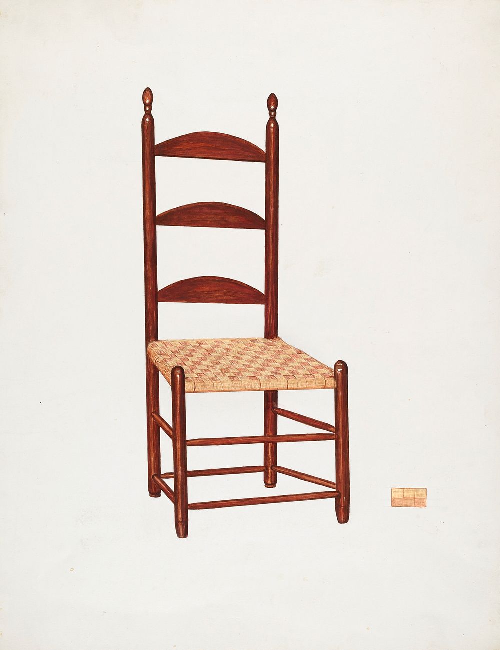 Chair (1935&ndash;1942) by unknown American 20th century artist. Original from The National Gallery of Art. Digitally…
