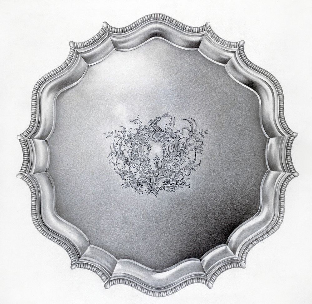 Silver Tray (ca.1937) by Horace Reina. Original from The National Gallery of Art. Digitally enhanced by rawpixel.