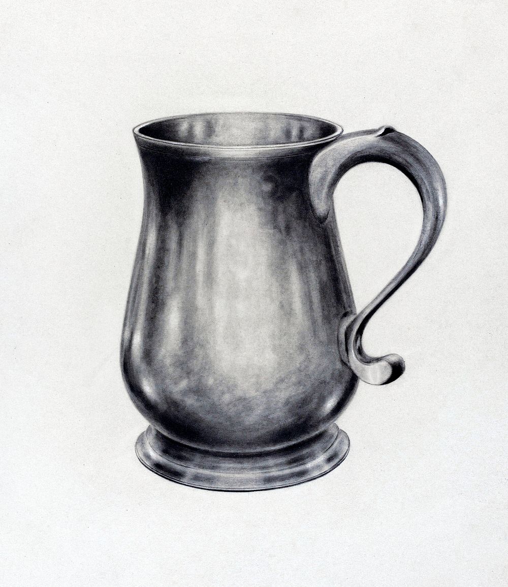 Silver Mug (1935&ndash;1942) by Holger Hansen. Original from The National Gallery of Art. Digitally enhanced by rawpixel.