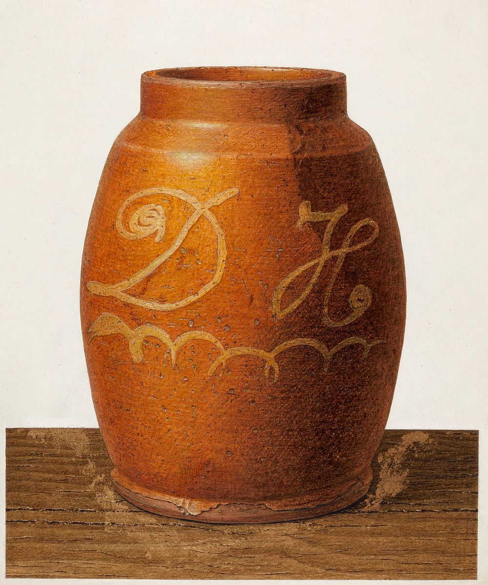 Spice Jar (ca.1937) by John Matulis. Original from The National Gallery of Art. Digitally enhanced by rawpixel.