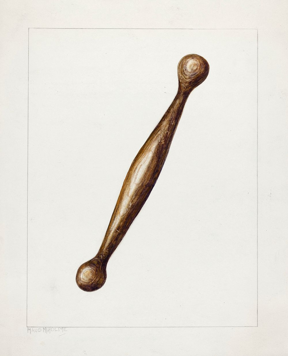 Spinning Stick (ca.1938) by Maud M. Holme. Original from The National Gallery of Art. Digitally enhanced by rawpixel.