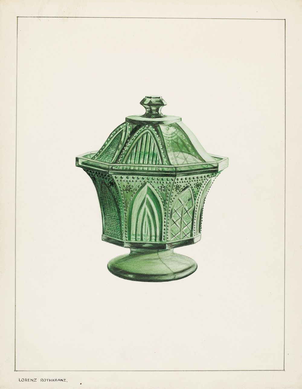 Sugar Bowl (ca.1937) by Giacinto Capelli. Original from The National Gallery of Art. Digitally enhanced by rawpixel.