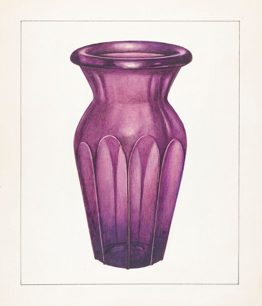 Vase (ca.1938) by Isidore Steinberg. Original from The National Gallery of Art. Digitally enhanced by rawpixel.