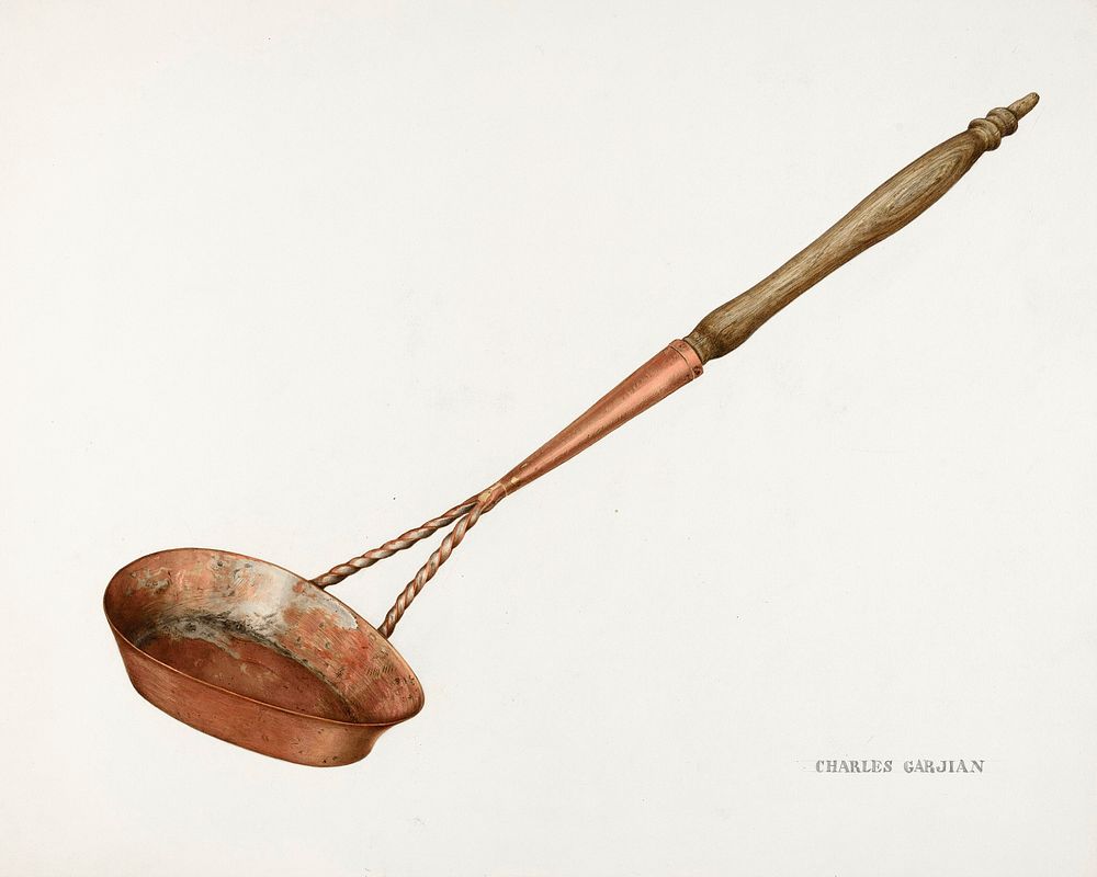 Ladle (ca. 1939) by Charles Garjian. Original from The National Gallery of Art. Digitally enhanced by rawpixel.