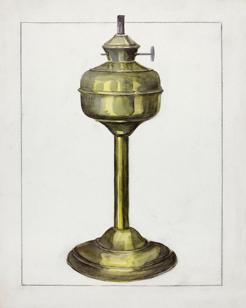 Lamp (1936) by Hester Duany. Original from The National Gallery of Art. Digitally enhanced by rawpixel.